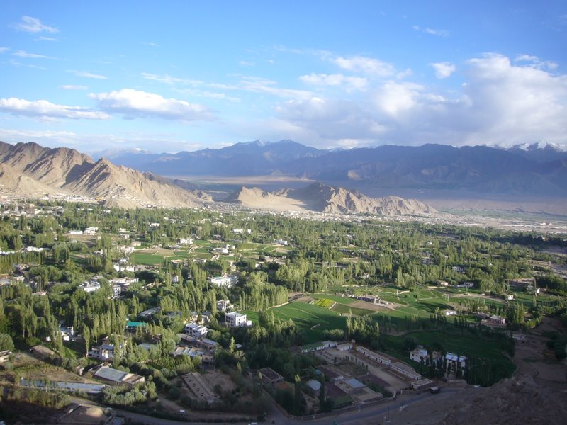 Travel - India - Ladakh - Shanti Stupa - Leh seen from the Stupa